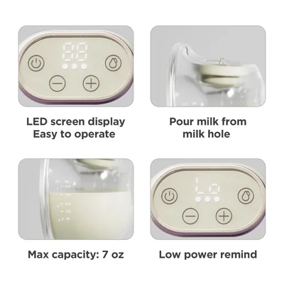 Phanpy E-Joy S2 LED screen display, milk capacity indicator, and easy operation features